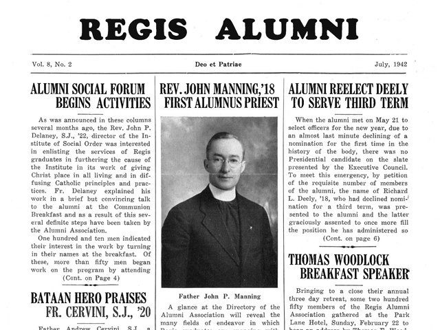 Regis Alumni Newsletter | July 1942