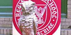 Historic Regis Owl Returns to Quad